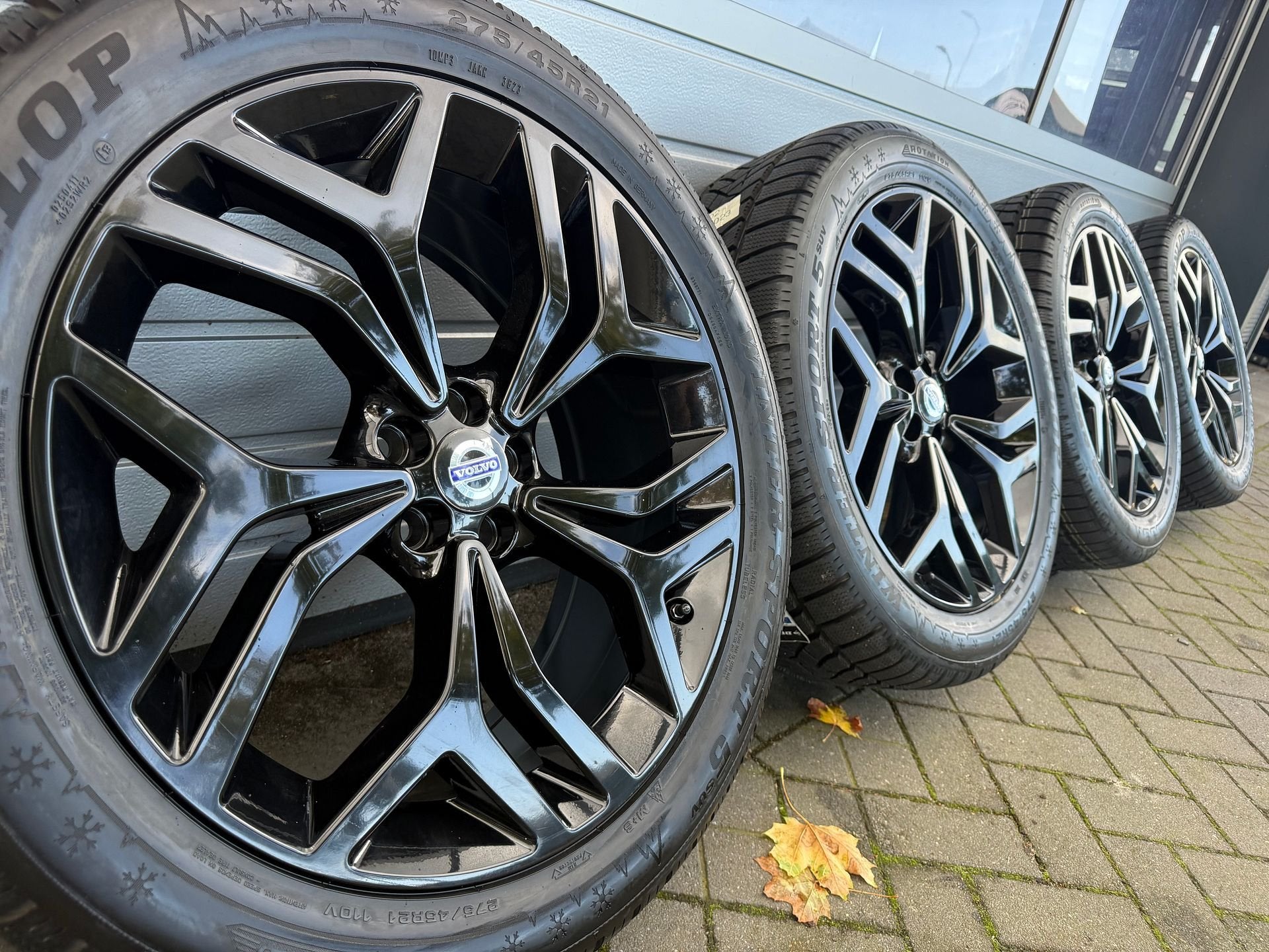 zwarte 21 inch Volvo XC90 XC60 velgen sensoren winterbanden, Auto-onderdelen, Gebruikt, -, 275 mm, -