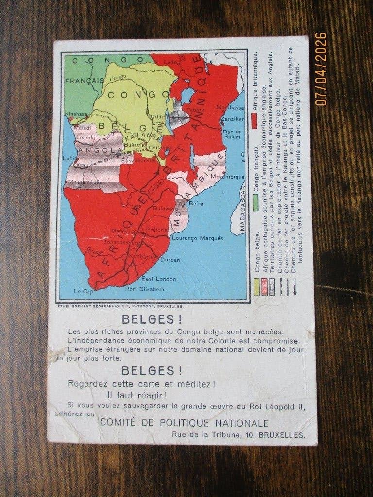 Carte postale de l'entre-deux-guerres CONGO, Envoi