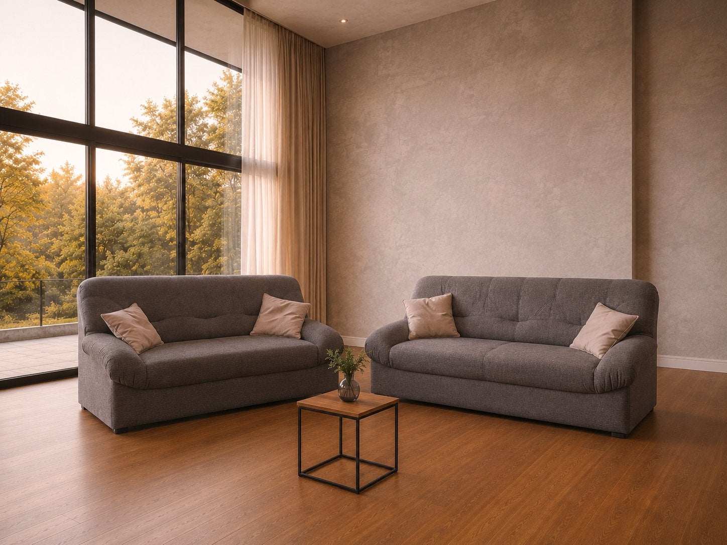 Ensemble de chaises 2+3 places avec livraison gratuite, Enlèvement, Utilisé, Tissus