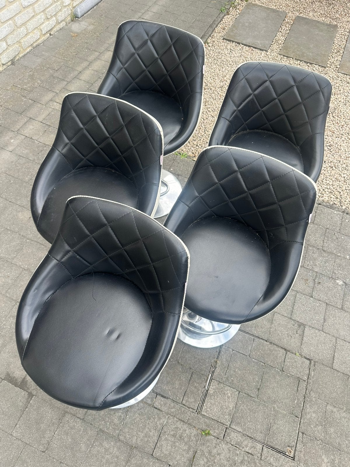 Barkrukjes, Huis en Inrichting, Stoelen, Ophalen, Kunststof, Gebruikt, Zwart