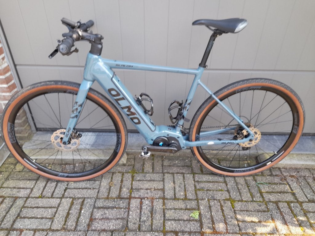 Elektrische  Koers/gravelbike,  OLMO, Enlèvement, Comme neuf, 50 km par batterie ou plus, Autres marques