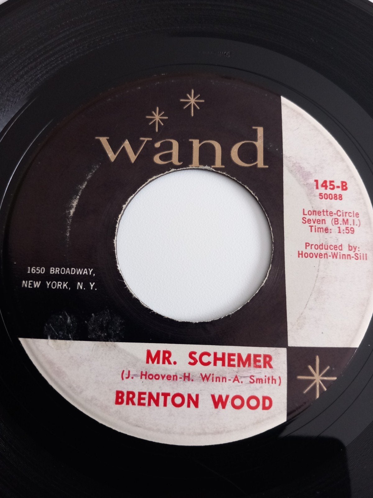 BRENTON WOOD. MR SCHEMER .1963 POPCORN USA 45T, Enlèvement ou Envoi, R&B et Soul
