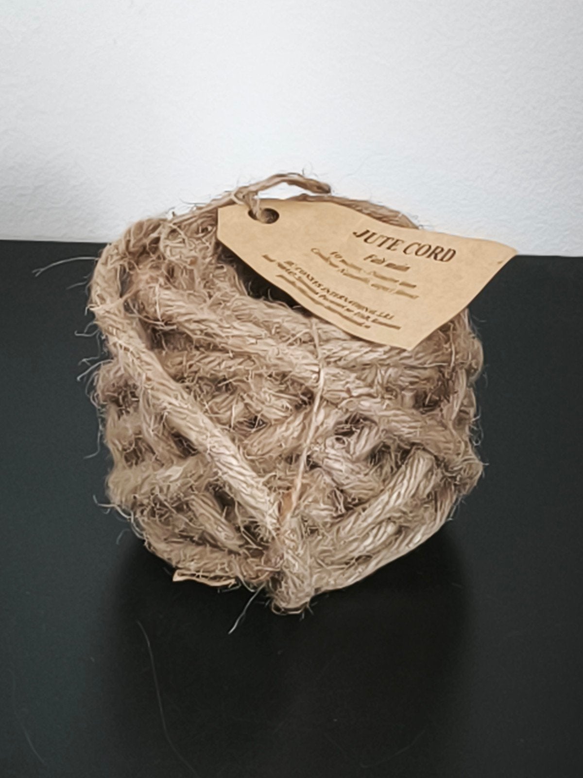 Pelote de corde en jute naturelle, Hobby & Loisirs créatifs, Enlèvement ou Envoi, Neuf, Tricot ou Crochet