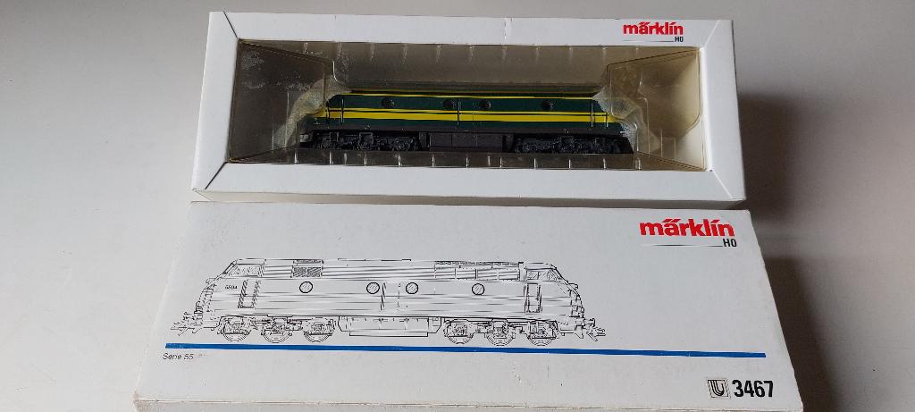SNCB/NMBS MARKLIN LOCO DIESEL SERIE 5504*HO*AC*DELTA N 3467, Analogique, Courant alternatif, Utilisé, Locomotive