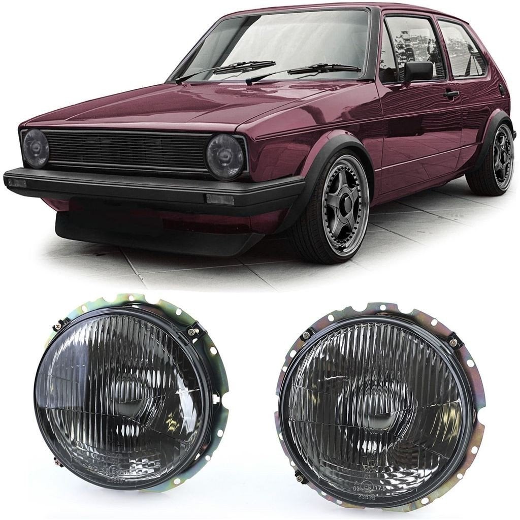 Koplampen Geschikt Voor VW Golf 1 Design Zwart Smoke, Envoi
