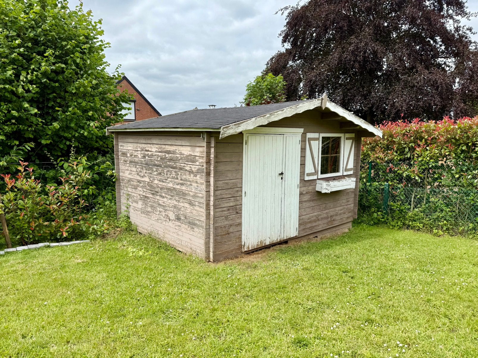 Tuincabine 3x4, Tuin en Terras, Tuinhuizen, Ophalen, Gebruikt, Blokhut, 1 raam