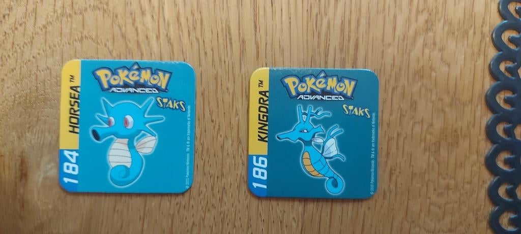 aimants, jouets, pokemon, panini sticks, Horsea Kingdra, Enlèvement ou Envoi