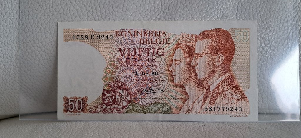 50 frank Koninklijk paar - A/Unc biljet, Postzegels en Munten, Bankbiljetten | België, Verzenden, Los biljet