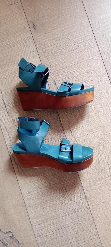 sandalen bruno premi maat 37, Bruno premi, Blauw, Zo goed als nieuw, Sandalen of Muiltjes