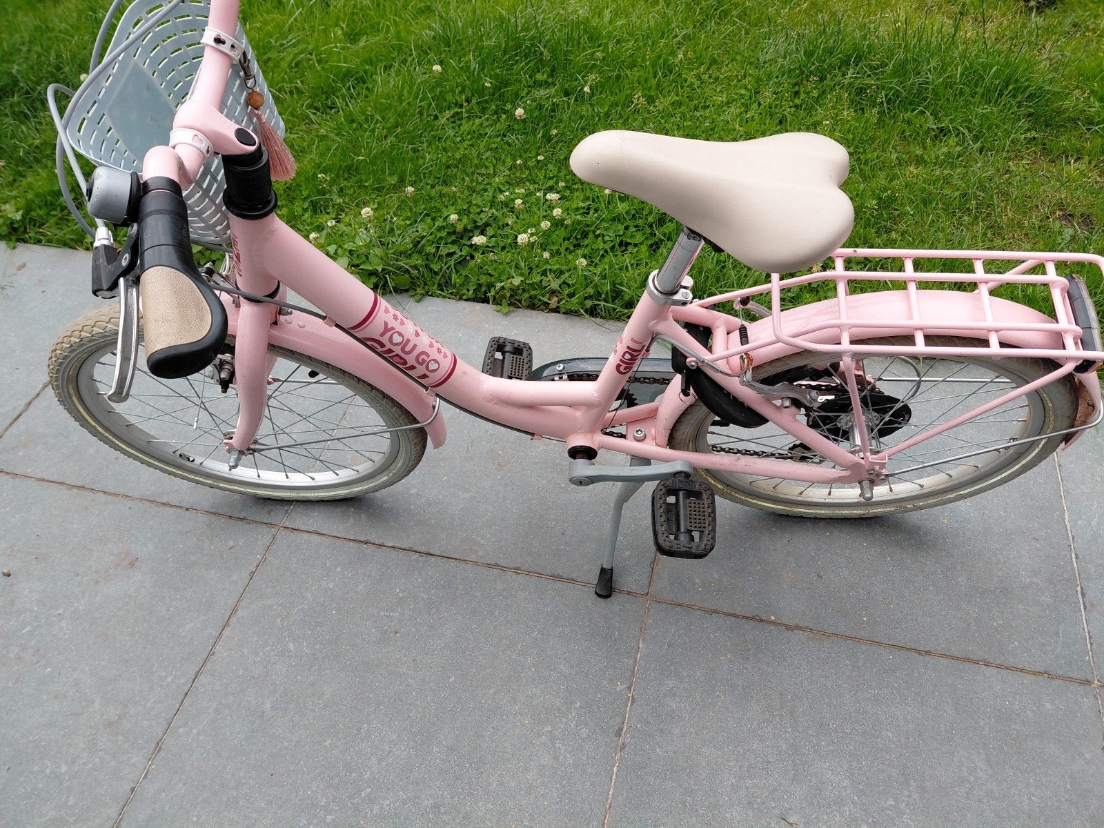 Meisjesfiets Bike Fun Kids Lots of Love 20 inch, Fietsen en Brommers, Fietsen | Meisjes, Gebruikt, 20 inch, Versnellingen, Velgrem