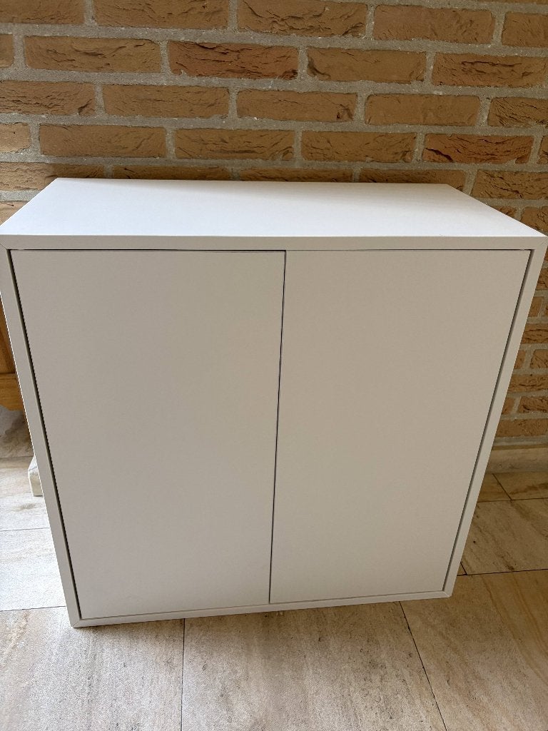 IKEA EKET kast met 2 deuren – wit – 70x35x70 cm, Ophalen, 50 tot 100 cm, Zo goed als nieuw, Minder dan 100 cm