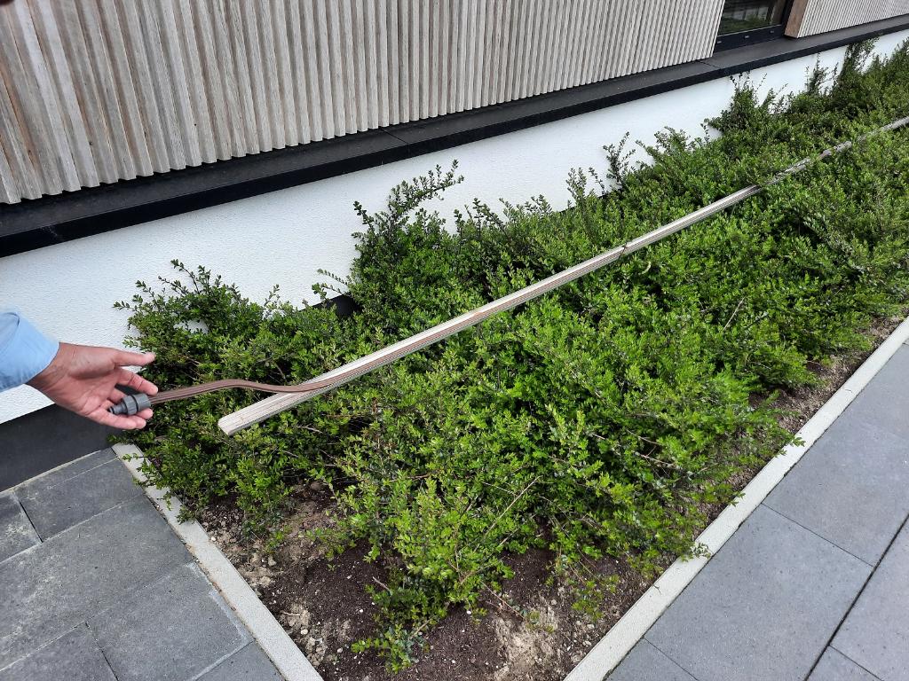 RVS goot voor nevelslang of druppelslang, Jardin & Terrasse, Systèmes d'égouttage, Enlèvement, Comme neuf