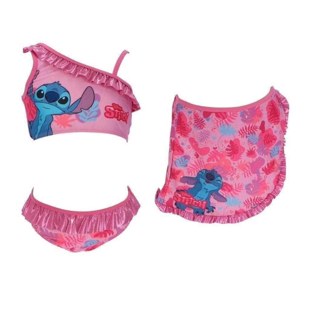 Stitch Bikini met Sarong Disney- 104/110 - 116/128 - 134/140, Maat 116, Meisje, Nieuw, Ophalen of Verzenden