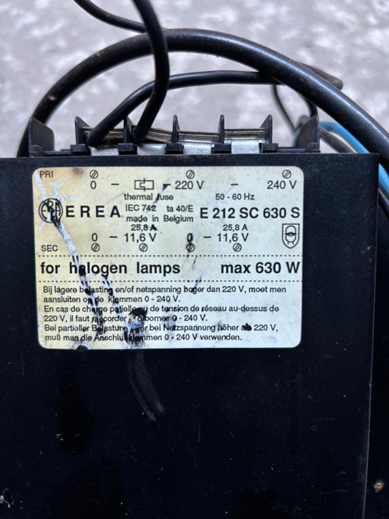 EREA E 212 SC 630 S(K) veiligheidstranformator, Doe-het-zelf en Bouw, Bouwverlichting, Ophalen, Nieuw, 500 watt of meer