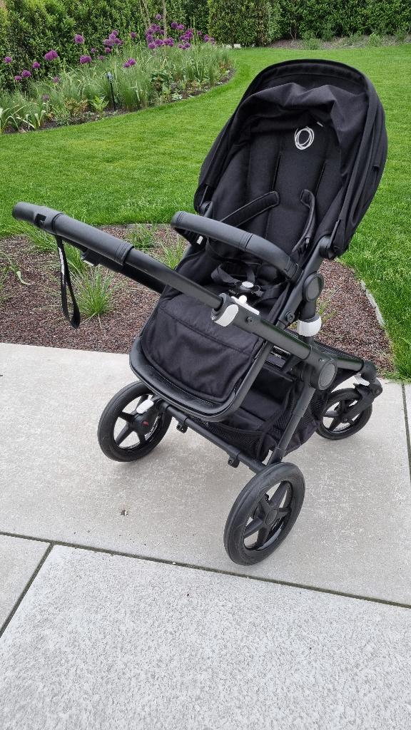 Bugaboo Fox2 kinderwagen zwart met regenhoes en Aerosleep, Enlèvement, Utilisé, Poussette, Bugaboo