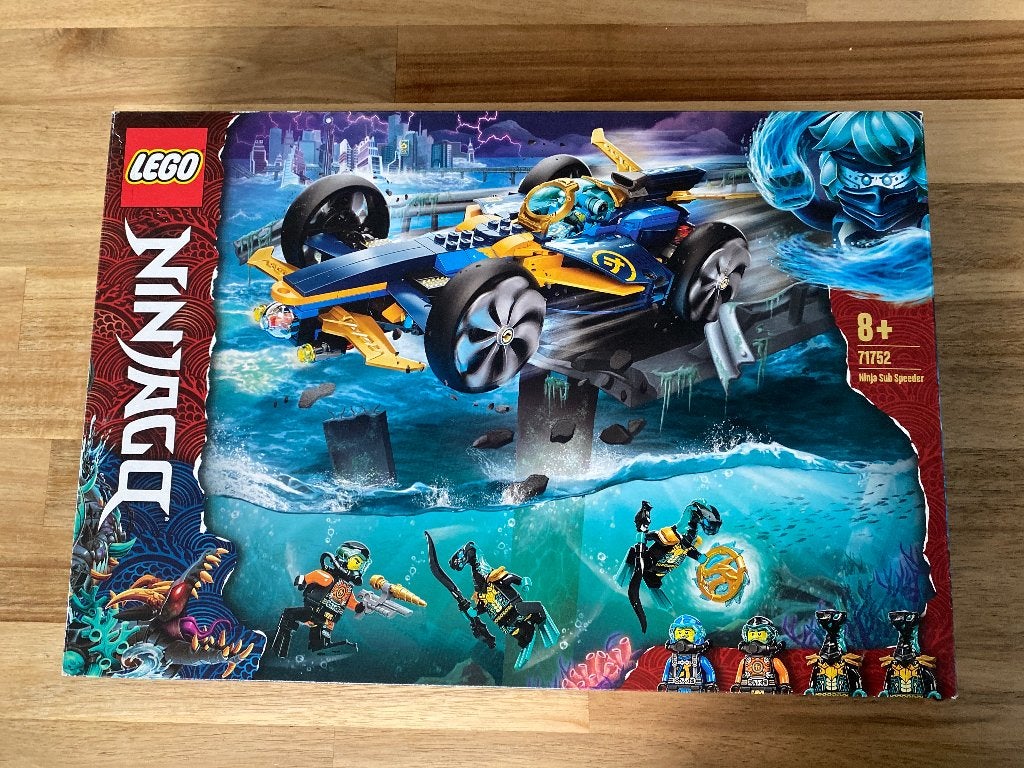 Lego Ninjago - Ninja sub speeder set 71752, Lego, Ensemble complet, Comme neuf, Enlèvement