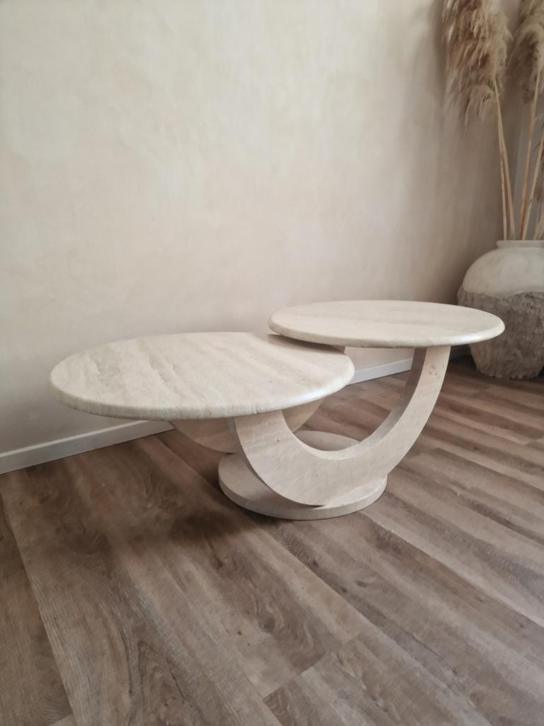 Unieke Traventin salontafel, Ophalen