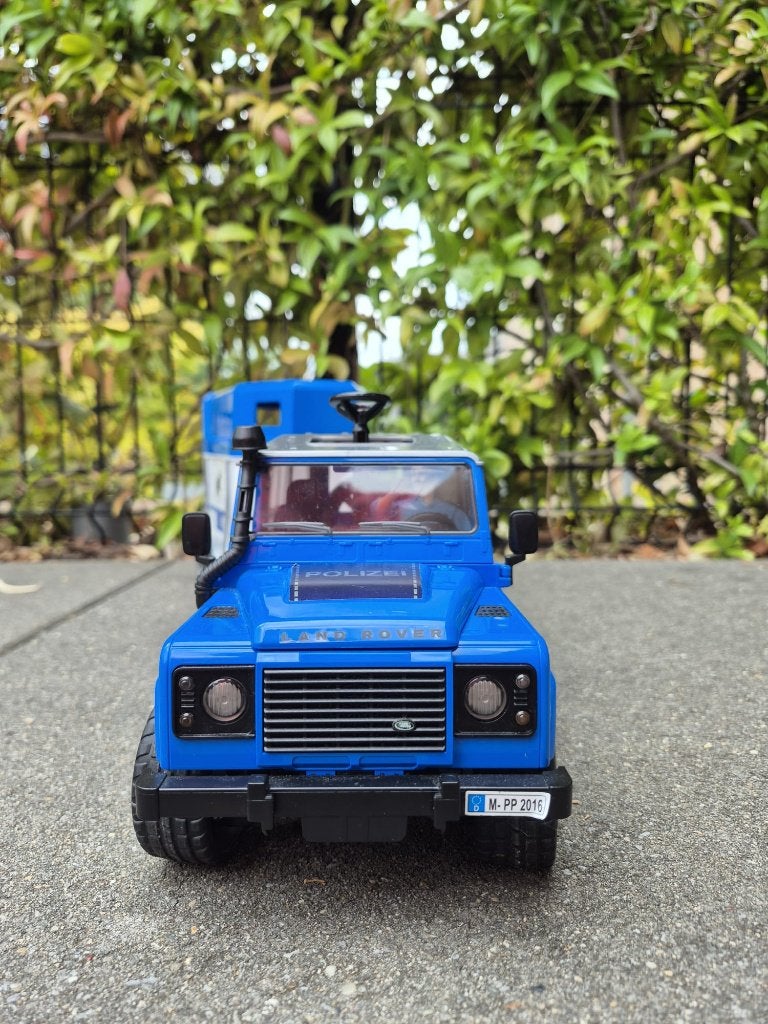 BRUDER 02588 Land Rover Defender Polizei, Kinderen en Baby's, Ophalen, Gebruikt