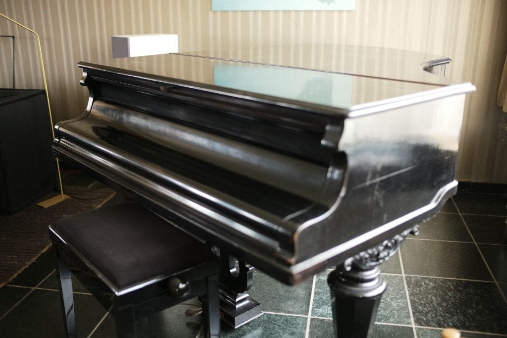 piano babyvleugel, Ophalen, Gebruikt, Zwart, Vleugel