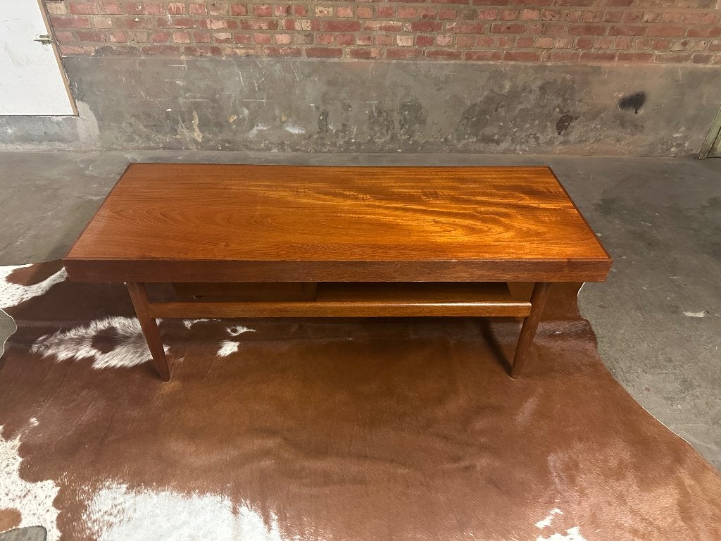 Sixties teak salontafel, Sixties, Enlèvement, Utilisé, Cerisier