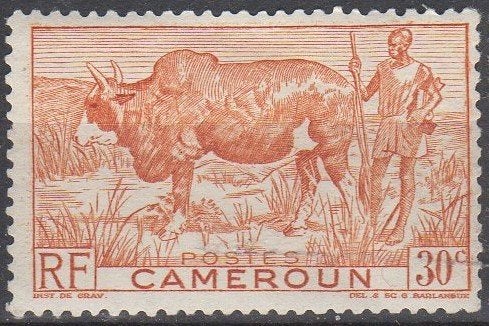 Frans Cameroun - Zeboe (bultrug) - 1946, Envoi, Non oblitéré