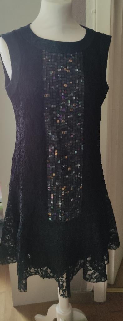 OKY-COKY damesjurk, Kleding | Dames, Zwart, Knielengte, Ophalen, Maat 38/40 (M)
