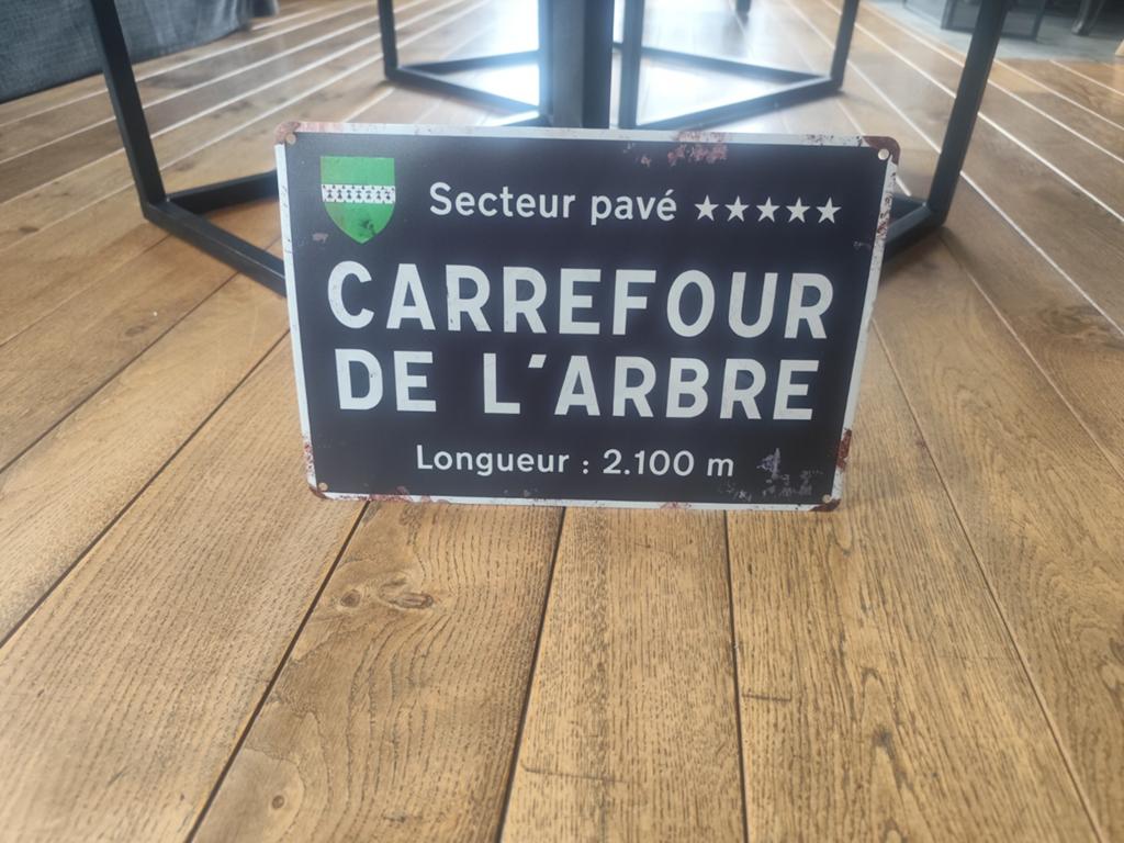 Plaque métallique cyclisme.20x30cm.Carrefour de l'arbre, Enlèvement ou Envoi, Neuf