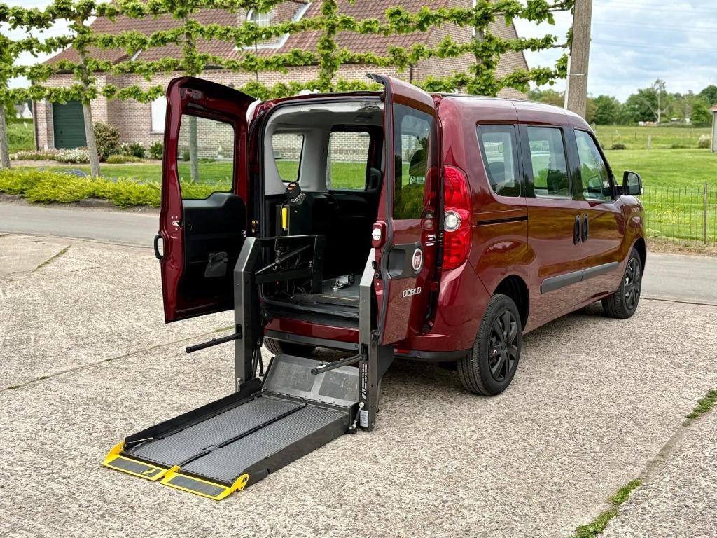 ️♿️Fiat Doblo 1.6D Automaat Rolstoel Invalide Mindervalide, Auto's, Automaat, Euro 5, Monovolume, Doblo