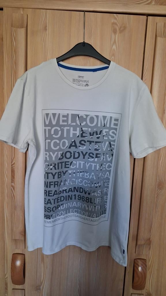 T-shirt Esprit XL, Kleding | Heren, T-shirts, Wit, Maat 56/58 (XL), Ophalen of Verzenden, Zo goed als nieuw