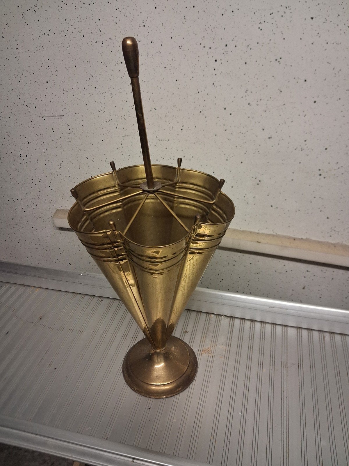 koperen  paraplu bak perfecte staat, Antiek en Kunst, Ophalen