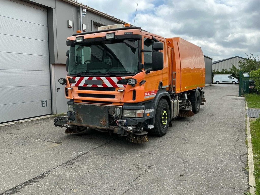 2009 Scania P340 Veegwagen, Auto's, Vrachtwagens, Bedrijf, Scania, Overige brandstoffen, Euro 4