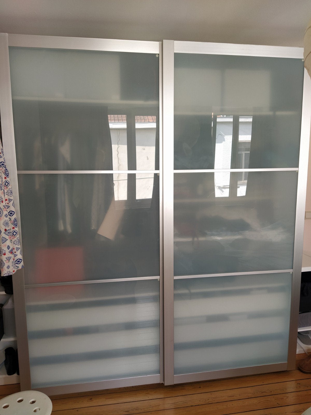 PAX 236cm schuifdeuren, Ophalen, Glas