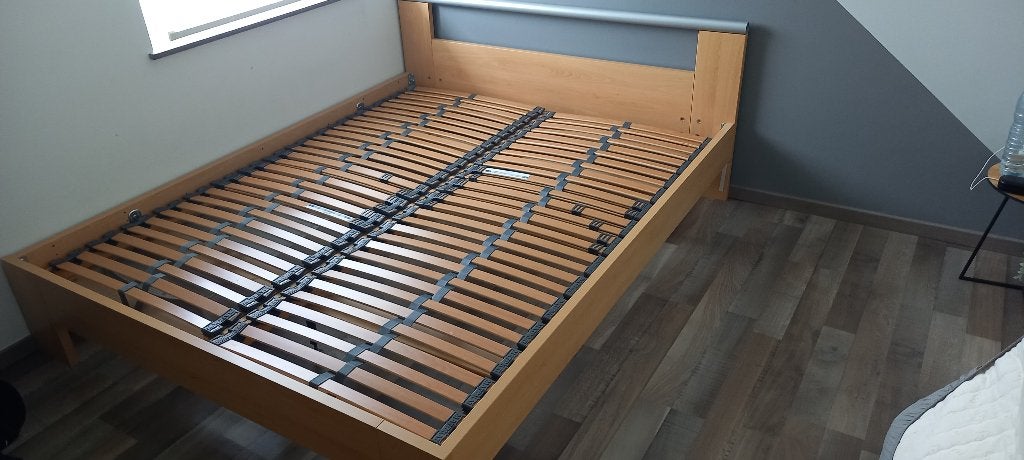 Bed, Maison & Meubles, Brun, Enlèvement, Utilisé, 200 cm