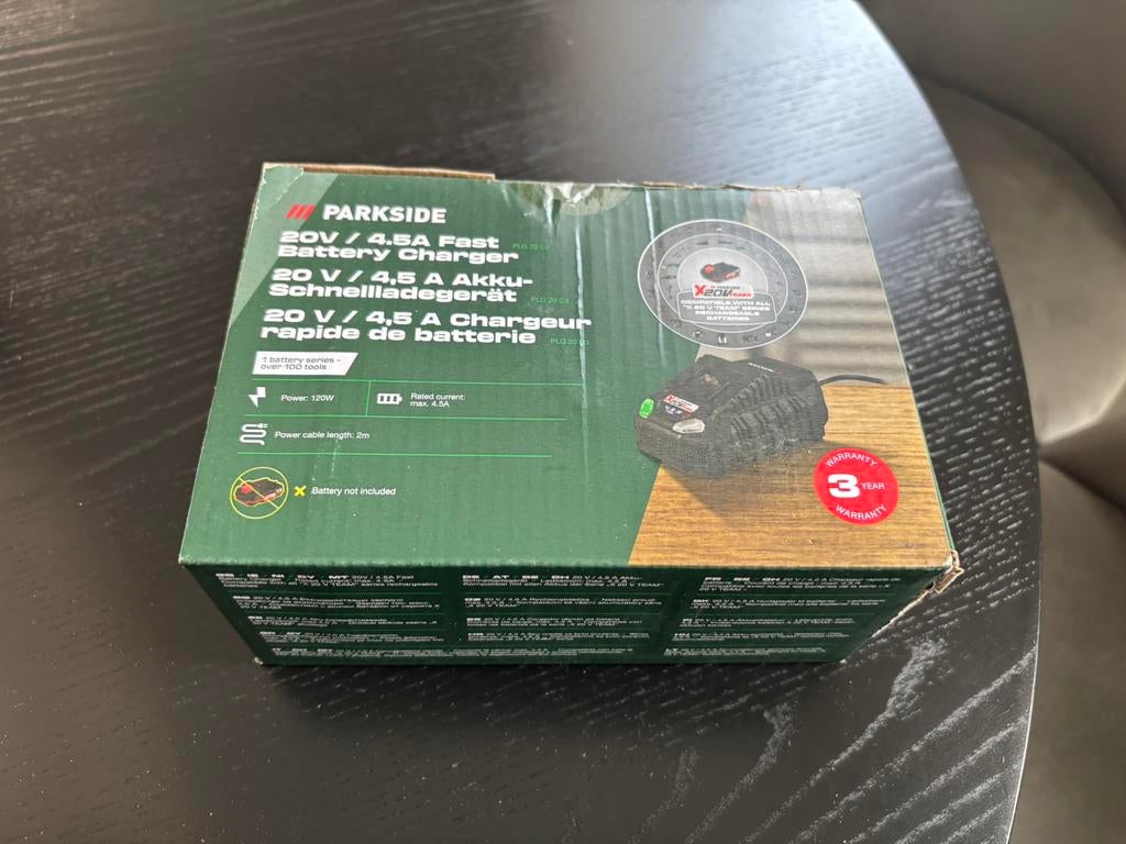 Parkside 20V/4.5A snelle batterijlader., Enlèvement, Neuf