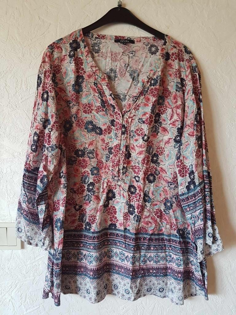 Lot de 2 blouses PAPRIKA taille 50 grande taille, Paprika, Enlèvement ou Envoi, Porté, Chemisier ou Tunique