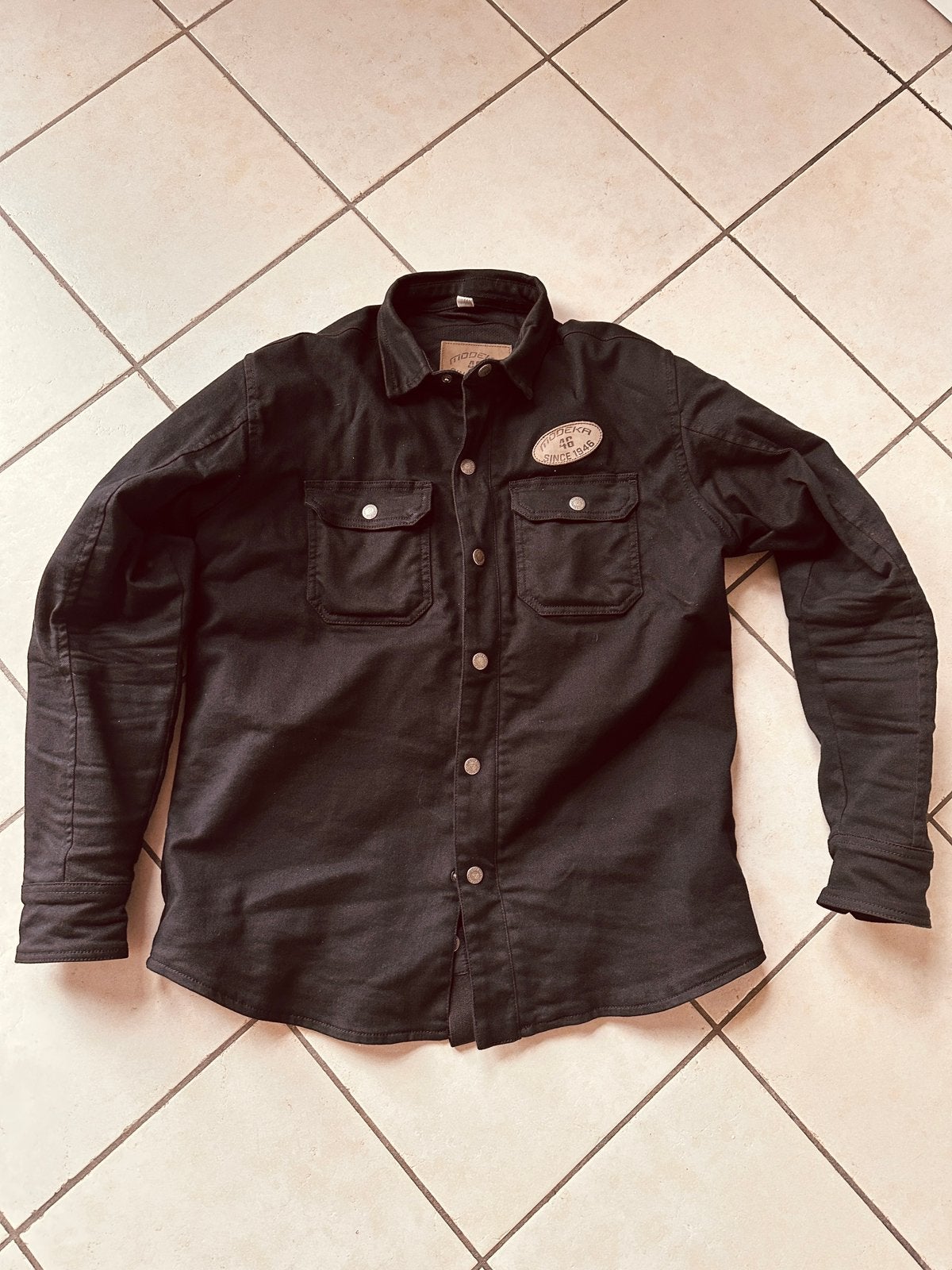 Modeka oliwer motorhemd maat L, Motoren, Ophalen, Tweedehands, Heren, Jas | textiel