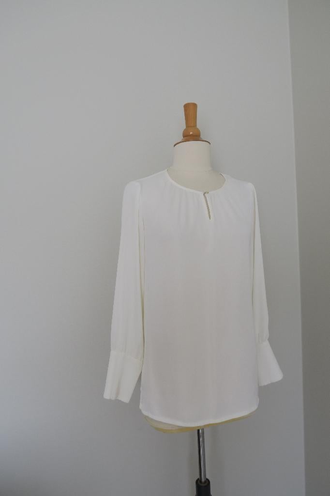 Blouse/top met lange mouwen- Xandres- M 34, Wit, Ophalen of Verzenden, Zo goed als nieuw, Maat 34 (XS) of kleiner