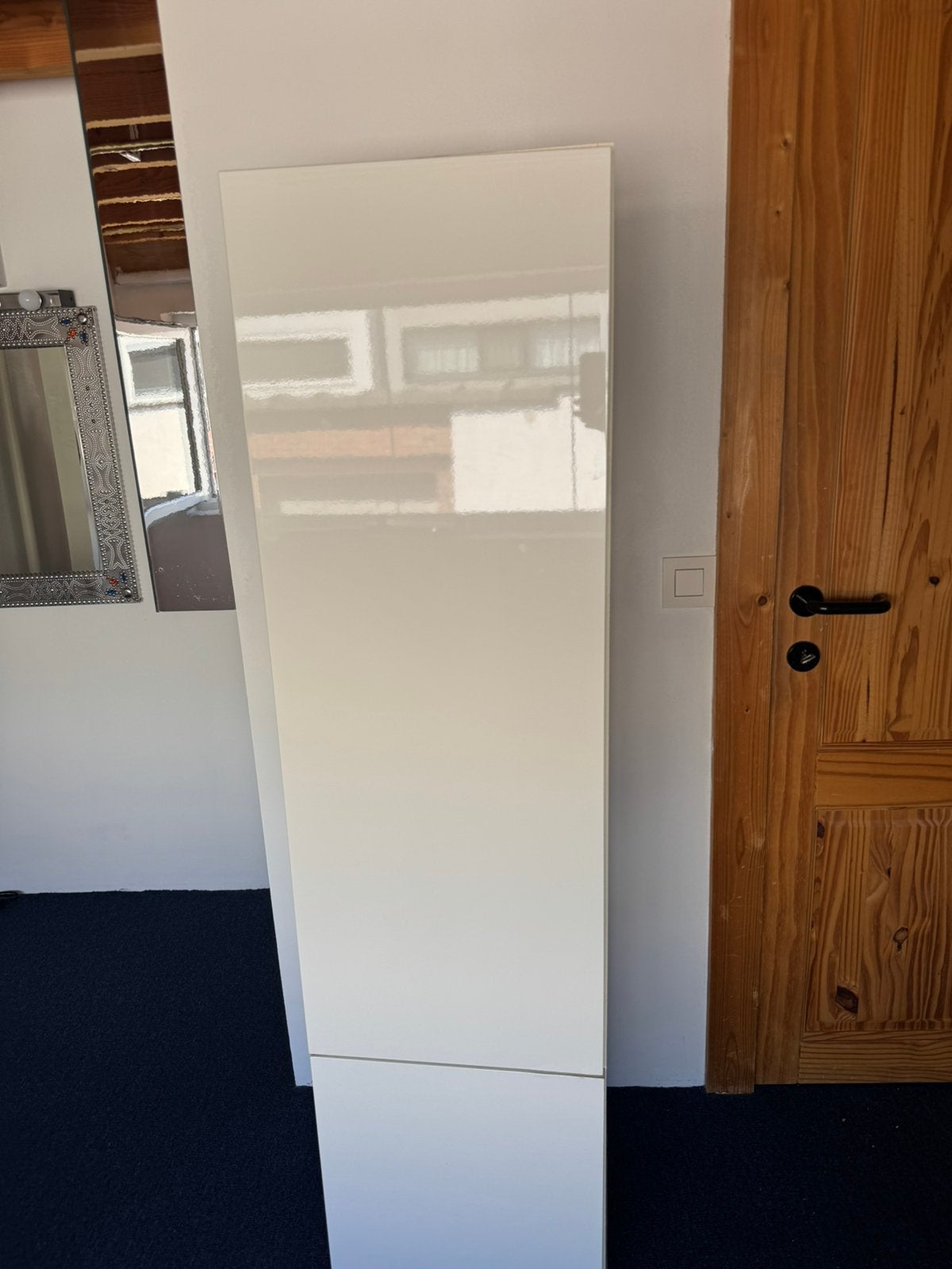 Wandkast hoogglans, Ophalen, Met plank(en), Minder dan 50 cm, Gebruikt