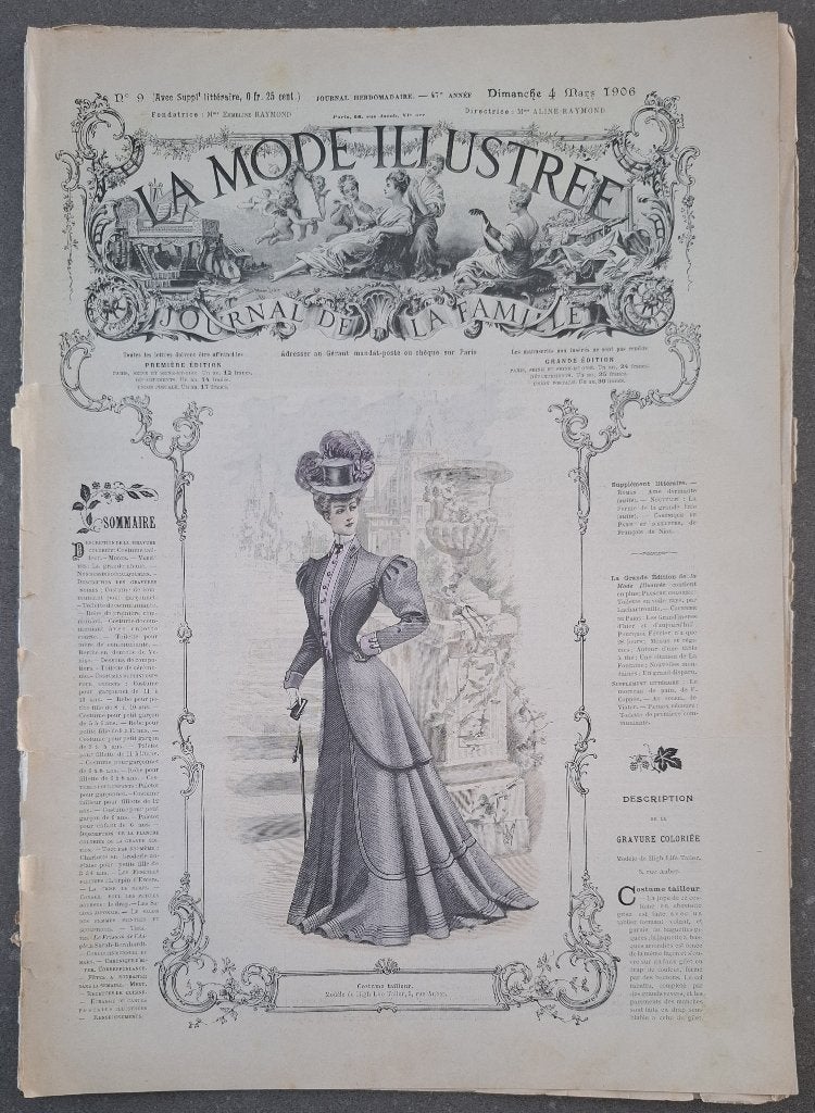 Exemplaire n 9 de La Mode Illustrée de 1906., Livres, Journaux & Revues, Enlèvement ou Envoi, Utilisé