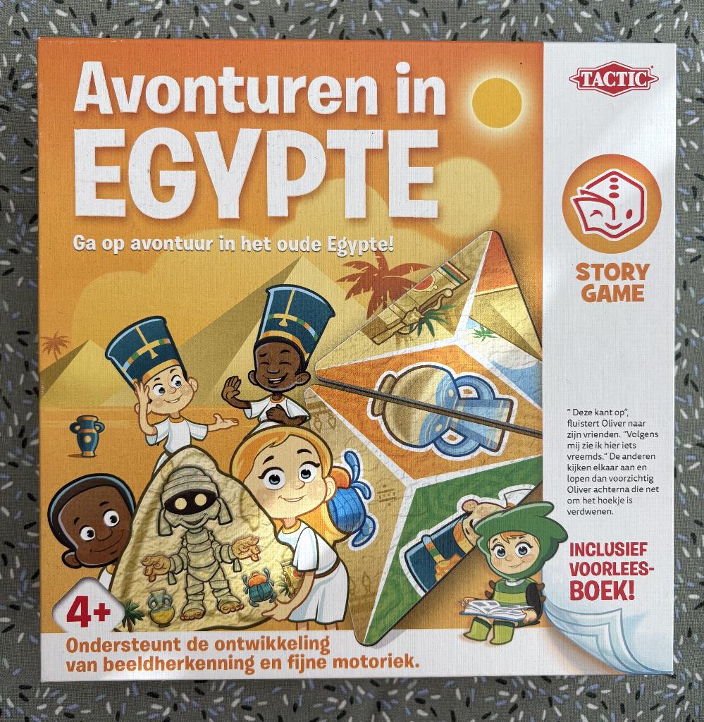 Storygame - Avonturen in Egypte (dominospel), Ophalen, 10 tot 50 stukjes, Zo goed als nieuw, 4 tot 6 jaar