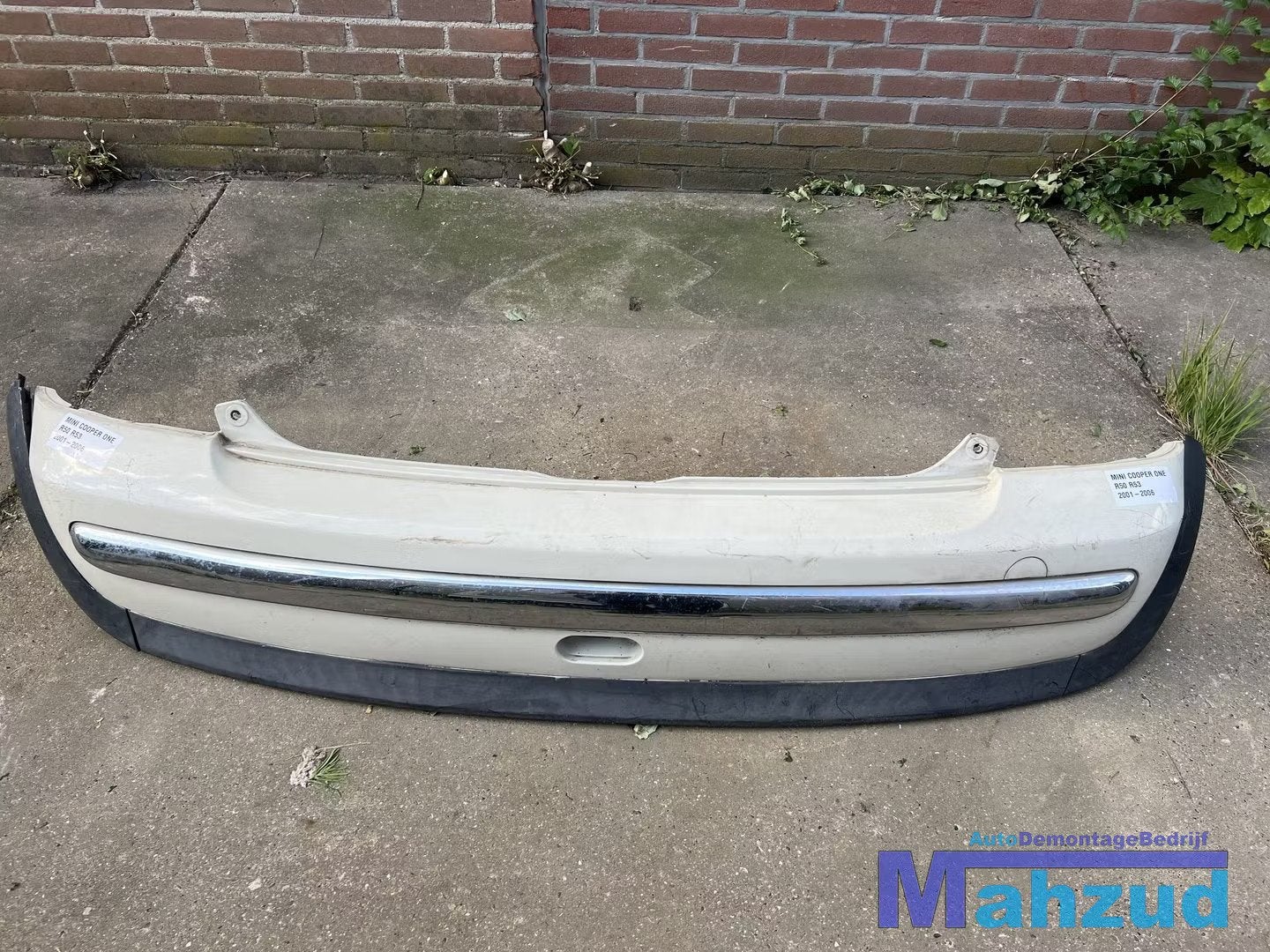 MINI COOPER ONE R50 R53 Beige achterbumper 2001-2006, Arrière, Pare-chocs, Customer.service@mini.co.uk, BMW AG