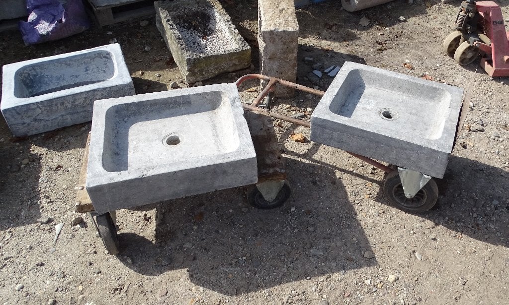 2 maal identieke arduinen gootsteen wasbak lavabo, Antiek en Kunst, Ophalen