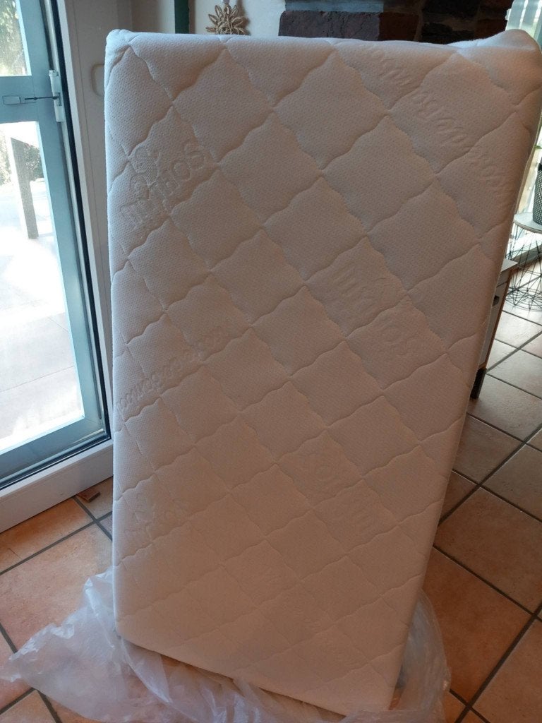 Matelas de lit pour bébé 120x60, Matelas, Moins de 70 cm, Comme neuf, Enlèvement