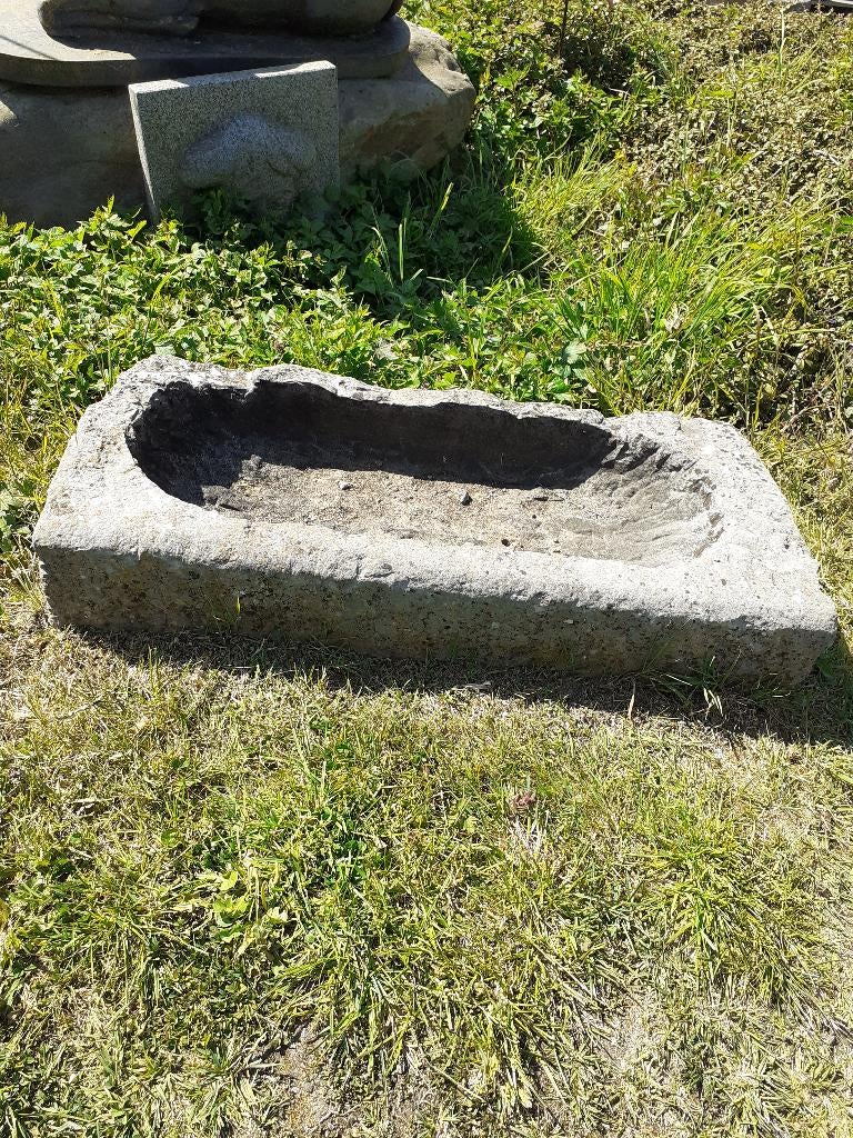 DIENBLAD IN BLAUWE STEEN, Ophalen, Steen, Gebruikt, Minder dan 30 cm