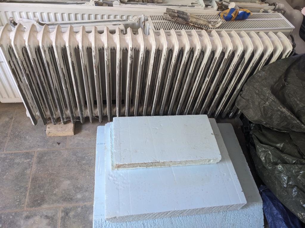 Vintage radiator gietijzer, Doe-het-zelf en Bouw, Ophalen, Radiator