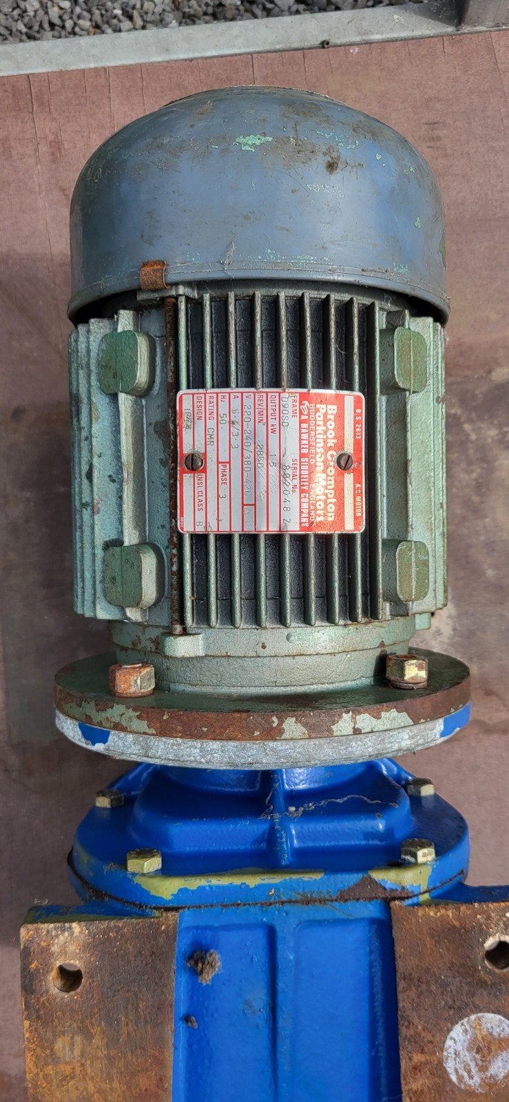 motor 3f 380V eventueel met reductie, Ophalen
