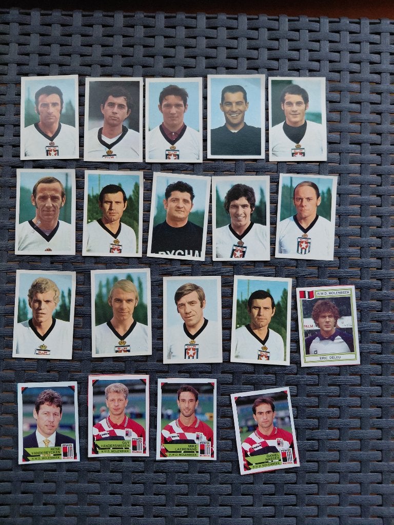 Panini lot RWDM / RACING WHITE /FC BRUSSELS, Enlèvement ou Envoi, Utilisé, Plusieurs images