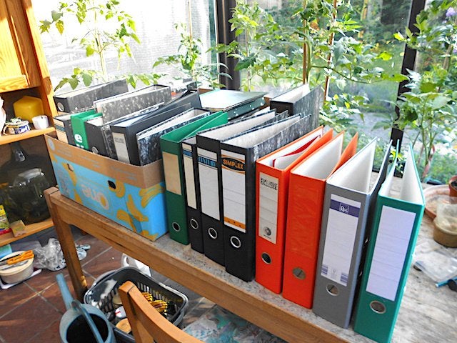35 opbergmappen / classeurs/ ordners / gratis, Ophalen