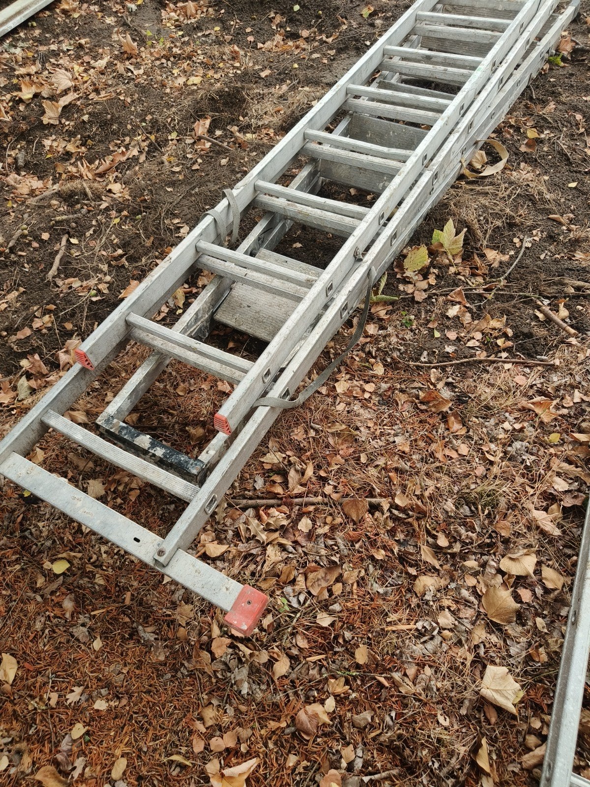 dubbel aluminium ladder, Ophalen