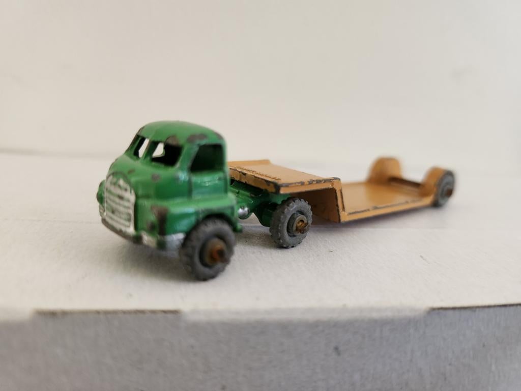 Matchbox Bedford Low Loader 27a (1956), Hobby & Loisirs créatifs, Voitures miniatures | 1:87, Enlèvement ou Envoi, Matchbox